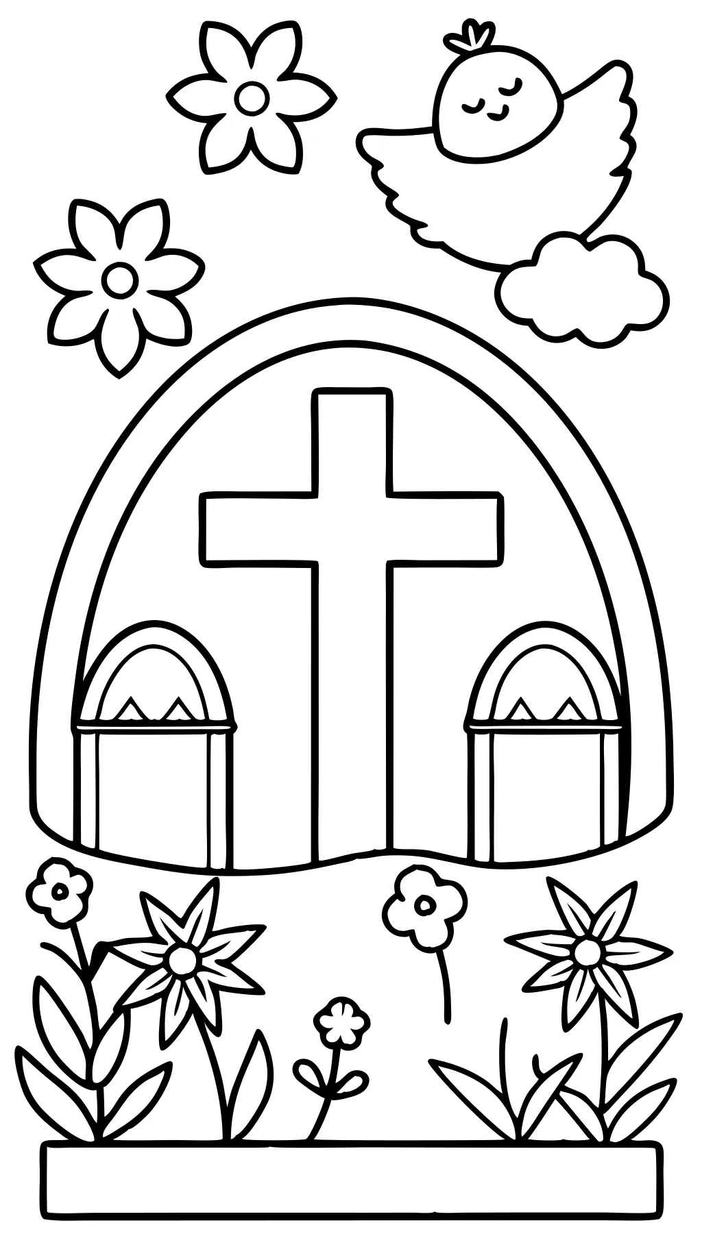 coloriages religieux pour Pâques